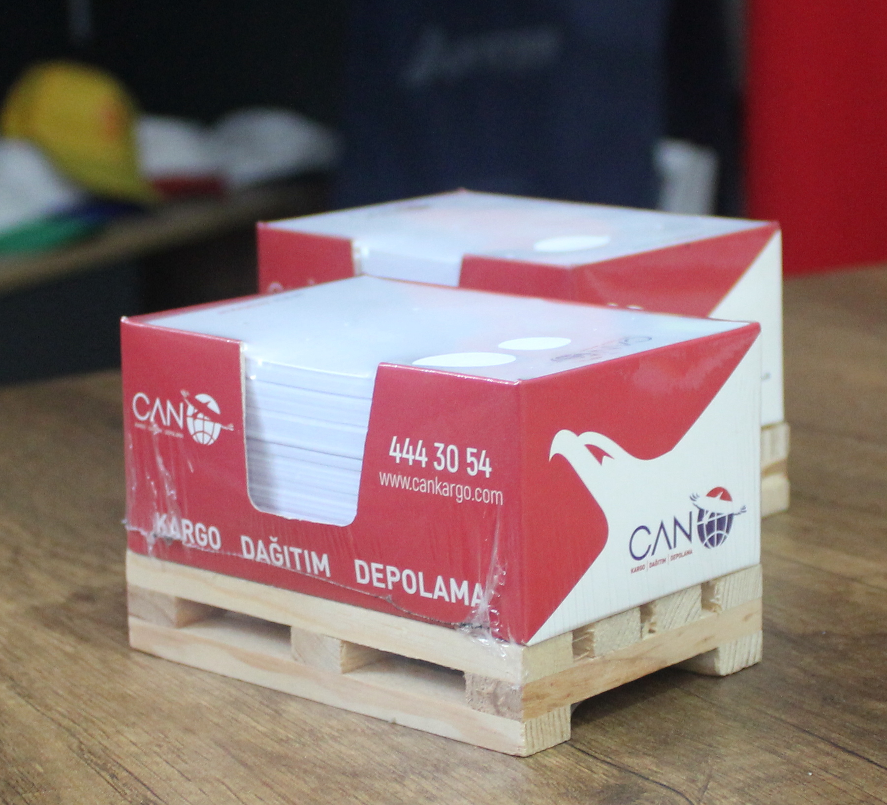 Ahşap Paletli Küp Bloknot - Görsel 3