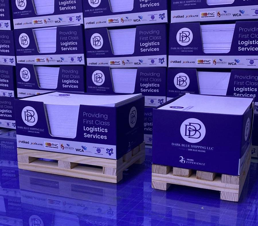 Ahşap Paletli Küp Bloknot